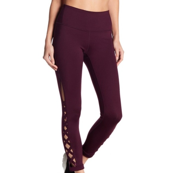 Zella Pants - EUC Z by Zella Purple Corset Side Leggings